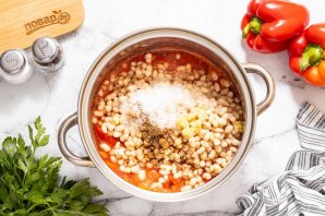 Перец с фасолью на зиму