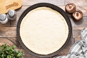 Постная пицца с грибами Постная пицца с грибами