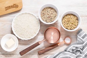 Киноа с рисом и чечевицей