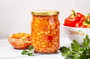 Перец с фасолью на зиму