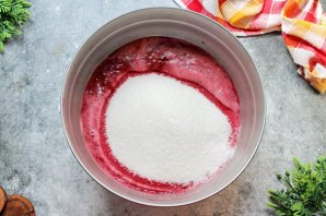 Джем из вишни и красной смородины