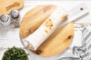 Постные рулетики из лаваша