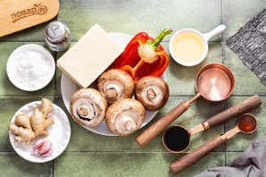 Тофу в грибном соусе