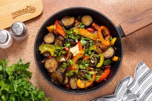 Баклажаны с болгарским перцем