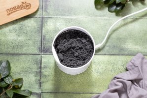 Пудинг с черным кунжутом Пудинг с черным кунжутом