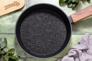 Пудинг с черным кунжутом Пудинг с черным кунжутом
