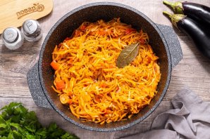 Солянка с баклажанами