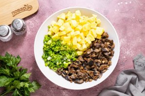 Картофельный пирог с грибами Картофельный пирог с грибами