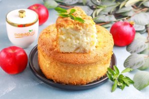 Пирог с яблоками и бананами