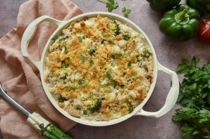 Рисовая запеканка с брокколи Рисовая запеканка с брокколи
