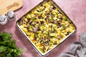 Картофельный пирог с грибами Картофельный пирог с грибами