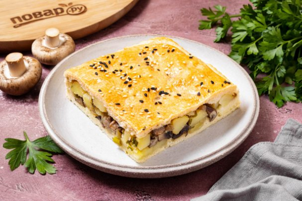 Картофельный пирог с грибами Картофельный пирог с грибами