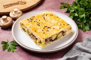 Картофельный пирог с грибами Картофельный пирог с грибами