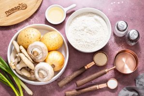 Картофельный пирог с грибами