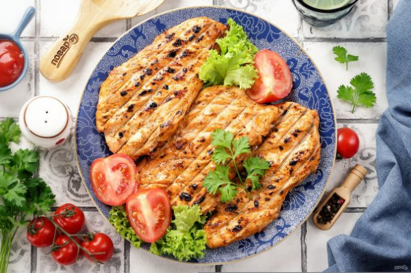 Куриная грудка на гриле Куриная грудка на гриле