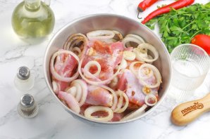 Шашлык на вине