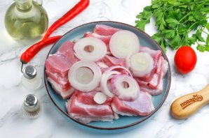 Шашлык на вине