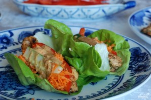 Закуска из курицы и свежих овощей Закуска из курицы и свежих овощей