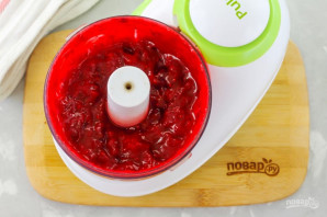 Клюква протертая с сахаром Клюква протертая с сахаром
