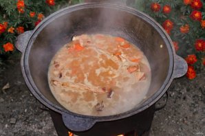 Гороховый суп на костре Гороховый суп на костре