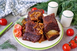 Говяжьи ребрышки в духовке