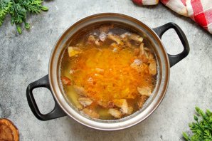Грибной суп из маслят