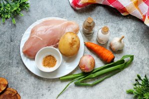 Курица с картошкой в микроволновке Курица с картошкой в микроволновке