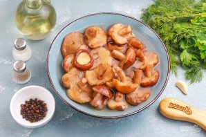 Маринованные маслята без уксуса