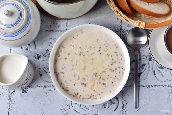 Молочный суп с гречкой Молочный суп с гречкой