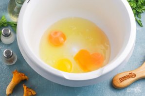 Пирог с лисичками и сыром Пирог с лисичками и сыром