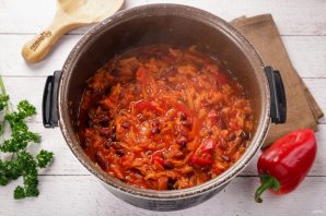 Салат на зиму с фасолью