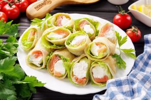 Блины с красной рыбой Блины с красной рыбой