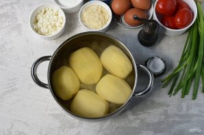 Пирог с тунцом и картофелем Пирог с тунцом и картофелем